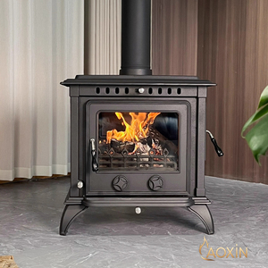 Modern Freestanding European-Style Cast Iron <strong>Fireplace</strong> with Real Fire <strong>Log</strong> Burner for Indoor Villa Heating <strong>in</strong> Rural Households - Product Image 3