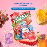 Bonbons Gommeux Fruités Doux en Forme de Petits Animaux de Dessin Animé 3D, Remplis de Jus, Bonbons QQ 75g/10kg, Vente en Gros en Vrac Direct Usine
