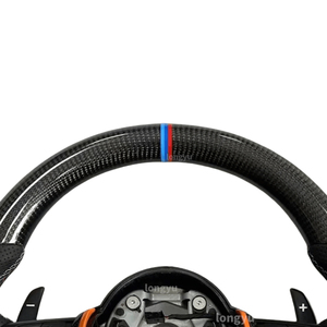 Volante de coche para <span class=keywords><strong>BMW</strong></span> 2 Series F46 216i 218i 220i 216d <span class=keywords><strong>218d</strong></span> 220d 220d XDrive Volante de fibra de carbono - Product Image 4