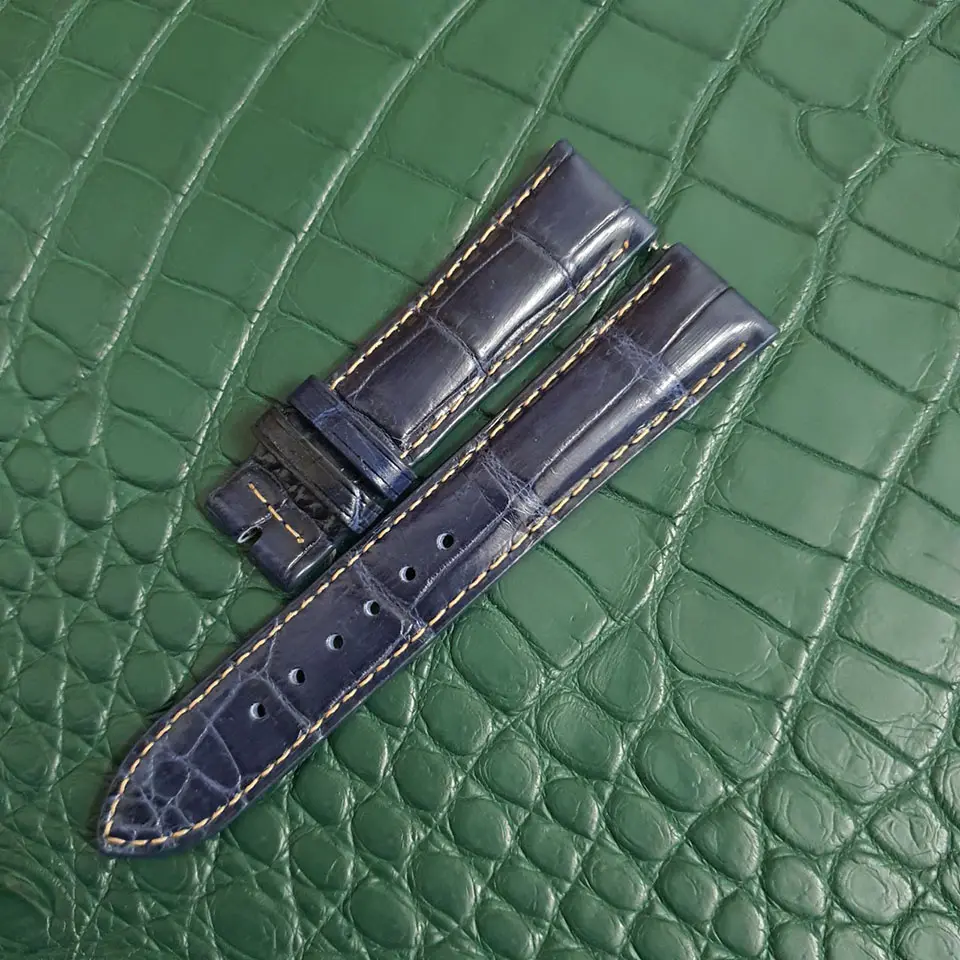 Personalizado Assista Bandas Do Vietnã Tamanho 18mm 20mm 22mm Alta Qualidade Crocodilo Couro Watch Band Luxo Watch Strap