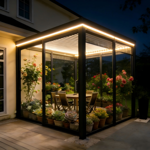 Gazebo de <span class=keywords><strong>Policarbonato</strong></span> con Marco de Aluminio, Opción de Iluminación LED, para Exteriores - Product Image 5