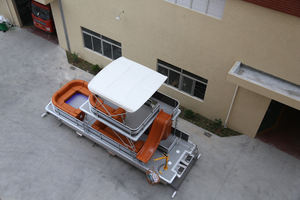 Pontones grandes de aluminio sin marco para limpieza de fiesta familiar, superficie de doble piso, con sofá, 26 pies, a la venta - Product Image 6