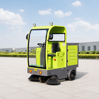 Balayeuse autoportée semi-fermée XY-A15 avec bac à poussière de 200 L, capacité de montée de 30 %, frein à disque hydraulique, commande à une touche