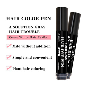 Penna per Tintura Capelli con Logo Personalizzato, Etichetta Privata, Correttore per Ritocchi alla Radice, Nero/Marrone Scuro/Marrone Naturale, Pennello per Tintura Capelli - Product Image 2