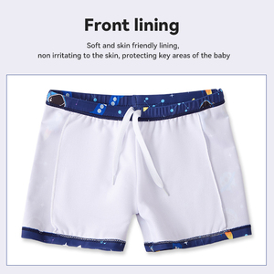 Короткие водонепроницаемые Купальники для мальчиков с мультяшным узором плотные Купальники для детей - Product Image 5