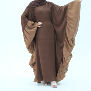 Nuovo Abaya 2026 lb Manufacturers con Fiori e Farfalle, con Balze e Laccetti Interni, Vestito Kaftan Modesto, Abito Musulmano da Donna - Product Image 4