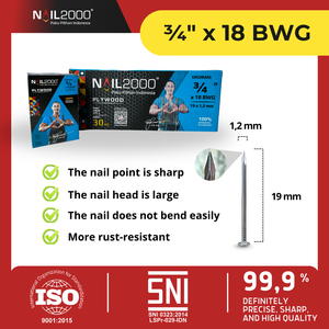 Clavos Comunes de Acero Pulido de Alta Resistencia con Cabeza Antideslizante para Estructuras y Cubiertas - Product Image 2