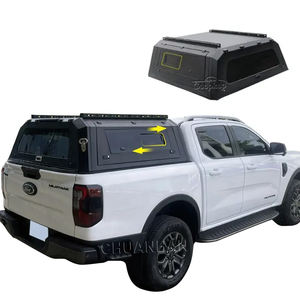 Toldo de techo duro para camión con <span class=keywords><strong>ventanas</strong></span> Cubiertas de cama de camioneta de acero Toldo Tacoma para Toyota Hilux <span class=keywords><strong>Vigo</strong></span> Revo - Product Image 1
