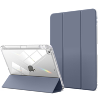 Étui pour tablette transparent Kenke avec porte-crayon étui iPad pour 10.2 9th 8th 7th étuis anti-chute pour tablette