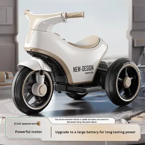 <span class=keywords><strong>Moto</strong></span> <span class=keywords><strong>électrique</strong></span> pour enfants, tricycle en plastique, télécommande, batterie rechargeable, voiture pour garçons et filles - Product Image 3