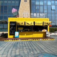 Café conteneur modulaire préfabriqué de Chine de 20 pieds et 40 pieds à construction rapide Sinoy avec cadre en acier galvanisé Design moderne et installation rapide