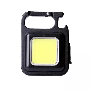 CSX 2022 nouveau type-c Rechargeable Super Mini poche pratique COB Led lampe de travail sac à dos lampe torche suspendue avec ouvre-bouteille