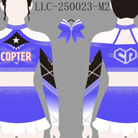 Uniforme de cheerleading professionnel avec haut et jupe en tissu, personnalisable OEM, orné de strass étincelants, avec logo gratuit