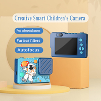 Cámara Infantil Sourcingark H8 48MP Full HD de Doble Lente con Pantalla de 2.4" y Ranura MicroSD, Juguete de Dibujos Animados DIY