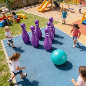 Nuovo Set Premium di Birilli Gonfiabili per Giochi di Competizione Interattiva Genitore-Figlio all'Aperto - Product Image 1