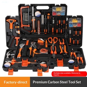 Set Completo di Utensili Manuali in Acciaio al Carbonio per Riparazioni Domestiche e Automobilistiche, Kit Combinato con Cassetta degli Attrezzi - Product Image 3