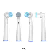 Lot de 4 têtes de brosse à dents électroniques rechargeables en gros pour hôtels, alimentées par USB, en matériau de qualité supérieure, compatibles Oral-B Vitality