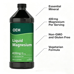 <span class=keywords><strong>Citrate</strong></span> <span class=keywords><strong>de</strong></span> magnésium liquide OEM 400 mg par cuillère à café - 96 portions, sans OGM et sans gluten, pour le calme, les crampes aux jambes et le bien-être, 473 ml - Product Image 2