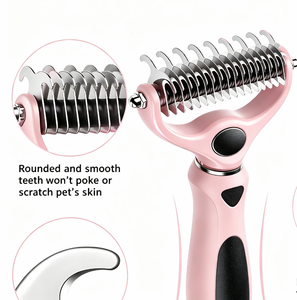 Versatile All in One <b>Pet</b> Comb Detangling <b>Brush</b> for Cats Dogs Shedding Tool Removes Loose Fur Supports Custom Orders - Product Image 6