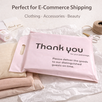 Enveloppes d'expédition personnalisées avec logo, étanches, auto-adhésives, enveloppes à poignée, emballage pour vêtements, expédition e-commerce, sacs d'expédition en polyéthylène