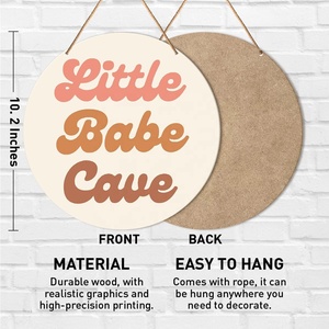 Boho vivaio decorazione della parete per la bambina in legno rustico segno dipinto a mano <span class=keywords><strong>appeso</strong></span> segno per la camera da letto del bambino - Product Image 5