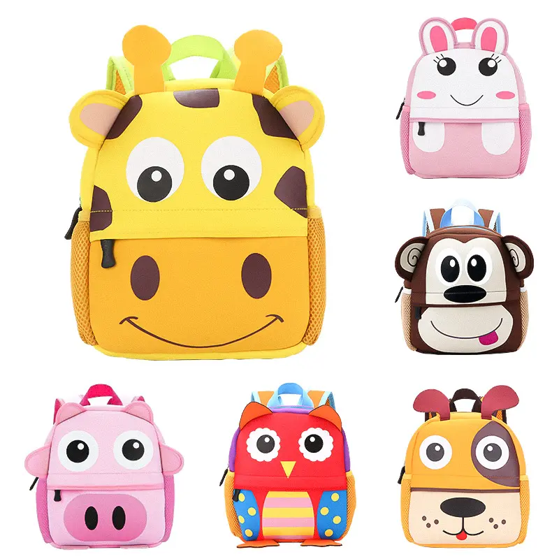 الجملة 3d الحيوانات الأطفال لطيف طفل حقيبة مدرسية s رخيصة الاطفال حقيبة مدرسية