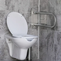 WC public à ouverture frontale, toilettes courbées, bidet commercial pour personnes âgées, toilettes de thérapie hydrosanitaire suspendues, ergonomiques