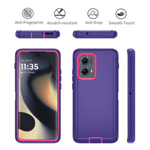 <span class=keywords><strong>เคส</strong></span>โทรศัพท์มือถือแบบสามในหนึ่งเดียว หลากสี ทนต่อแรง<span class=keywords><strong>กระแทก</strong></span> ผลิตจาก TPU และ PC สำหรับ Motorola Edge 2024 พร้อมคลิปหนีบเข็มขัด - Product Image 2