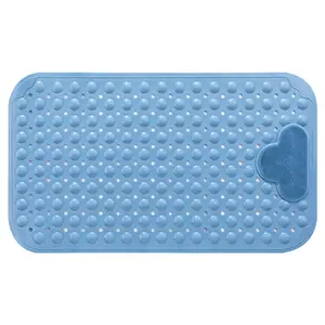 Manufacturer Custom Printing Shape Anti Slip Easy to Clean Bathroom PVC Bath Mat