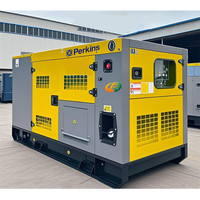 Générateur diesel Perkins Cummins super silencieux 20KW 25KW pour la construction et les situations d'urgence, groupe électrogène refroidi par eau avec ATS certifié CE