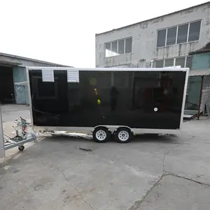 12ft Fully Catering Food Truck Hot Dog USA Customized Food Trailer With Full Restaurant Kitchen Mobile Food Car