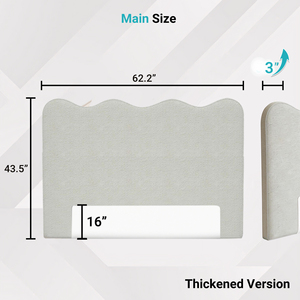 Tête de lit rembourrée en tissu chenille, compressée et enroulable, vente en gros - Product Image 2