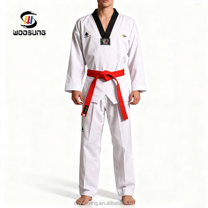 Vente flash - Combinaison d'arts martiaux respirante de haute qualité Woosung - Uniforme de <span class=keywords><strong>Taekwondo</strong></span> - Dobok coréen - Product Image 2