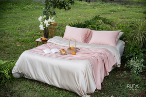 Colección Premium de Ropa de Cama, Funda de Almohada Rosa Crepé, Ropa de Cama Moderna, Antialérgica, Suave y Fresca, Tamaño Personalizado - Product Image 4