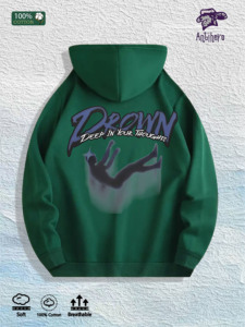 Sudadera con Capucha Gráfica <span class=keywords><strong>Antihero</strong></span> Drown Deep in Thoughts - 100% Algodón, Almacén de EE. UU., 7 Colores - Product Image 6