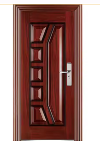 <span class=keywords><strong>Porte</strong></span> <span class=keywords><strong>de</strong></span> sécurité commerciale moderne en acier avec panneau latéral en verre et grille en acier inoxydable - Product Image 5