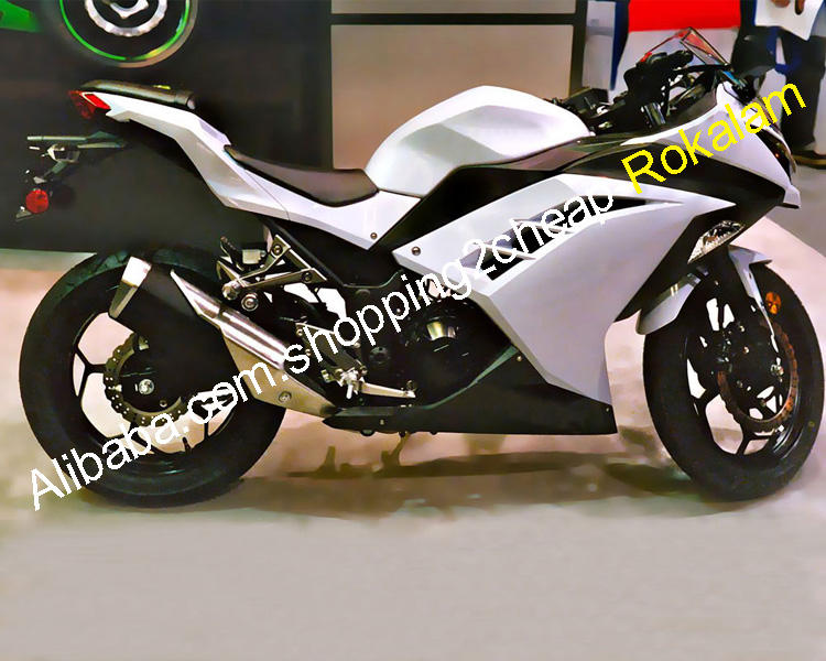 Best Selling Kawasaki Ninja 300 White Fairing Kits Accessories