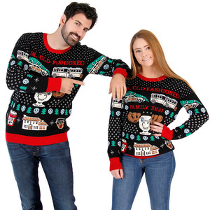 Pulls d'hiver <span class=keywords><strong>pour</strong></span> hommes en gros, motif animal, flocons de neige, cœurs, rennes, tricot doux et respirant, <span class=keywords><strong>pour</strong></span> la famille et les couples - Product Image 1