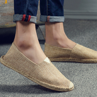 Sandales Plates Alpargatas Style Espagnol pour Femme Unisexe, Chaussures Espadrilles en Toile