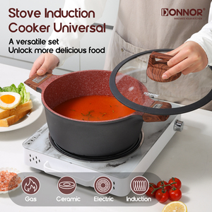 Qualité Inégalée : Collection Haute <span class=keywords><strong>Cuisine</strong></span> 17 Pièces, Poêles à Frire 24/28cm, Poêle Profonde 28cm, Détail Granit Riche, Visual Appliance Hub - Product Image 3