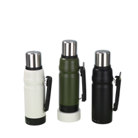Bouilloire électrique portable en acier inoxydable à double paroi E-Termos, thermos électrique pour les voyages avec 3 réglages de température