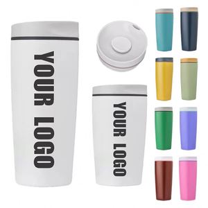 Offre Spéciale – Tasse à Café Personnalisée en Acier Inoxydable avec Couvercle et Paille, Impression de Logo, Idéale pour les Cadeaux - Product Image 1