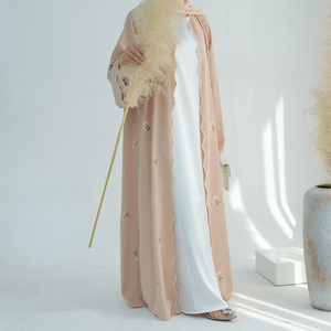 Produttore di <span class=keywords><strong>Abaya</strong></span> 2025 <span class=keywords><strong>Abaya</strong></span> di Lusso da <span class=keywords><strong>Donna</strong></span> Veste Musulmana con Ricamo Floreale <span class=keywords><strong>Abaya</strong></span> Aperto Modesto Abito Musulmano da <span class=keywords><strong>Donna</strong></span> - Product Image 6