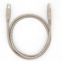 Câble USB 2.0 de 1,5 m noir/gris AM vers BM pour la transmission de signal vers imprimantes, scanners, écouteurs