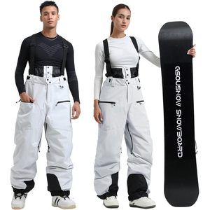 Pantalons de snowboard personnalisés pour hommes et femmes, salopettes de ski amples, imperméables 15K, respirantes 10K, isolées, unisexes, pour adultes - Product Image 2