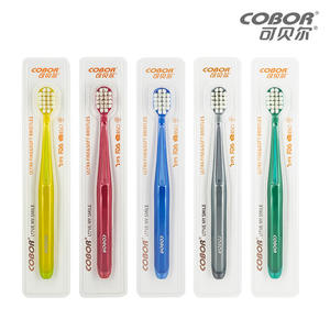 Brosse à dents Cobor pour adultes, poils ultra doux, manuelle, haute qualité, couleur aléatoire - Product Image 5