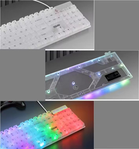 Colorful Glow Rgb Transparent <b>Keyboard</b> Mechanical Touch Laptop Game Wired <b>Keyboard</b> Switches - Product Image 6