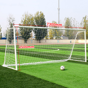 Portería de fútbol de aluminio portátil móvil <span class=keywords><strong>7</strong></span> personas portería de fútbol deporte al aire libre 8x6 porterías <span class=keywords><strong>para</strong></span> fútbol - Product Image 1