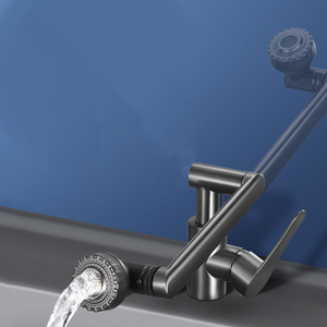 Gun grey Household Universal Sink basin <span class=keywords><strong>1080</strong></span> <span class=keywords><strong>gradi</strong></span> <span class=keywords><strong>rotante</strong></span> acqua calda e fredda <span class=keywords><strong>rubinetto</strong></span> per lavabo da cucina <span class=keywords><strong>rubinetto</strong></span> per lavabo da bagno - Product Image 3