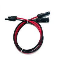 Câbles PVC sur mesure 1,5M 3M 5M 10M, Câbles Solaires 12AWG 14AWG, Câble PV 6mm² pour Panneau Solaire, Câble d'Alimentation 10AWG